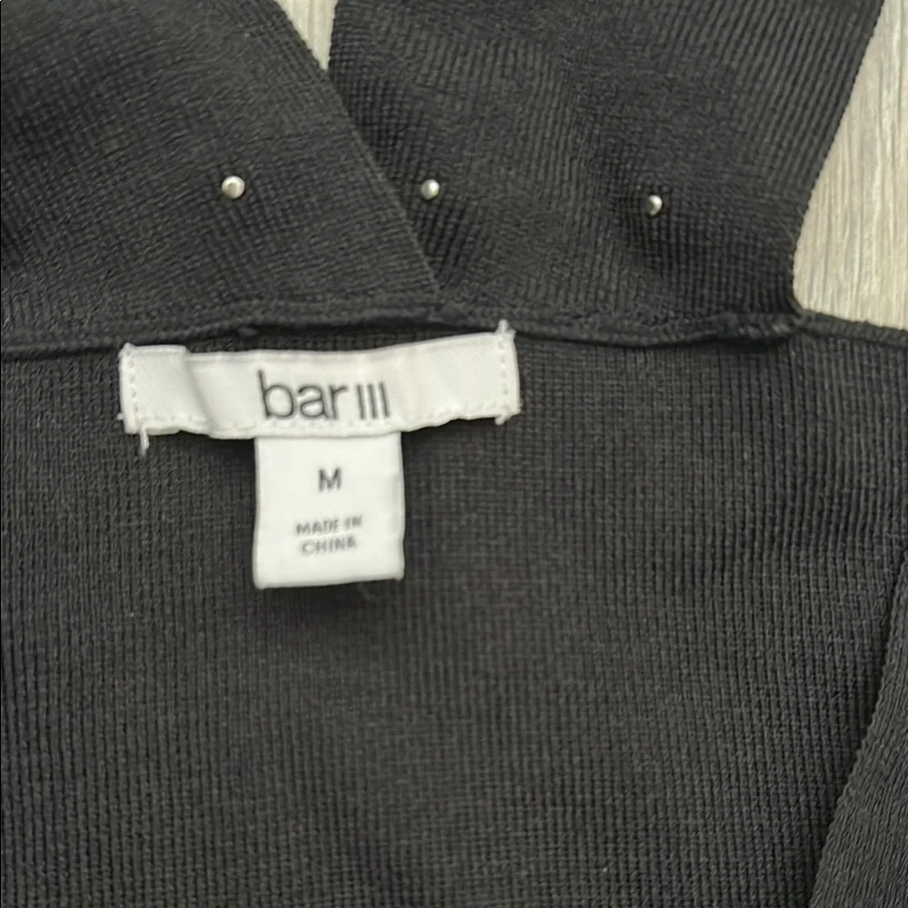 Bar III Black Embellished Bustier Tank Top - Picture 3 of 3